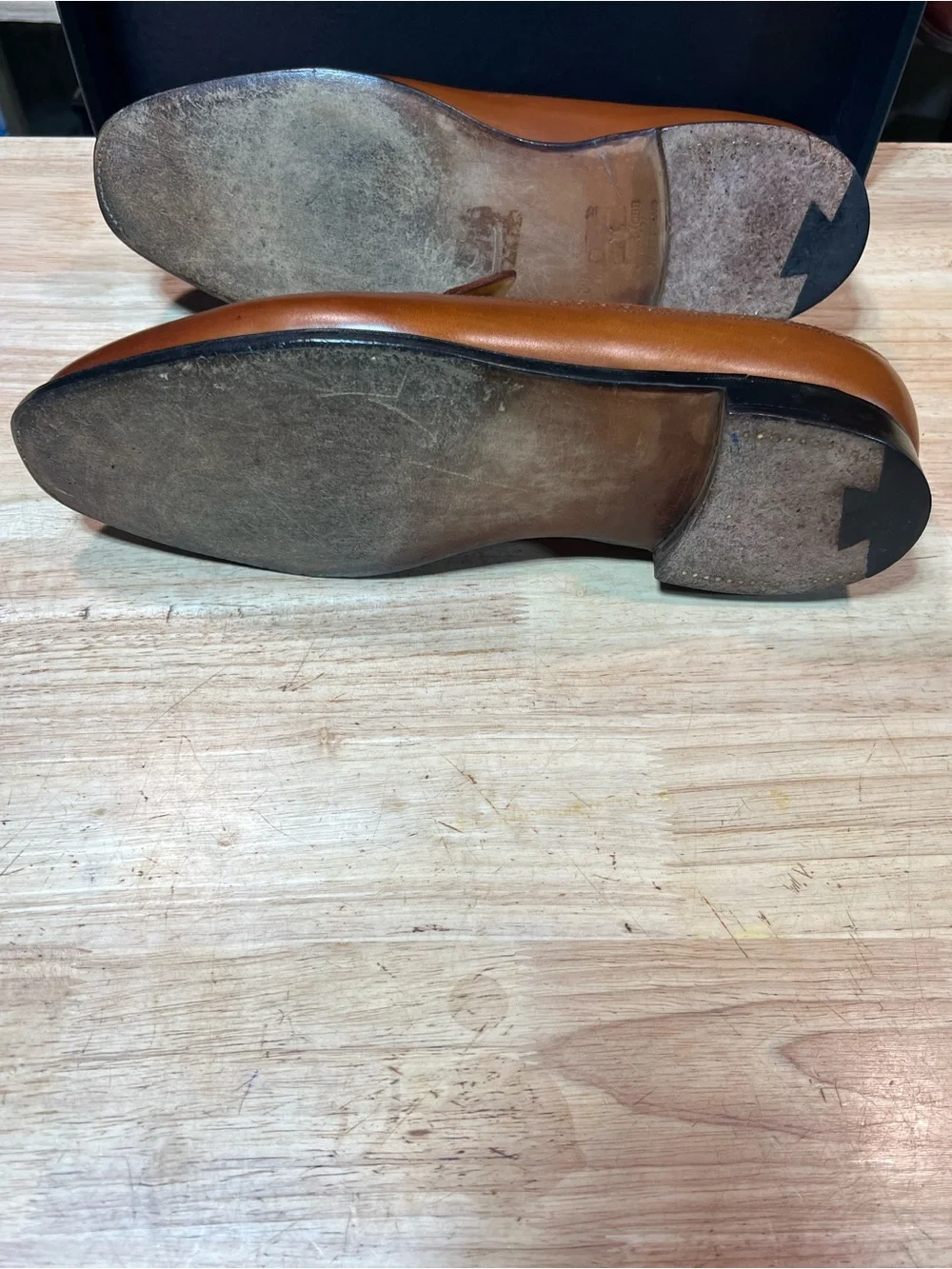 John Lobb “Egee” Men’s Cognac Leather Tassel Loafers US11D w/ Shoe Trees 🇬🇧